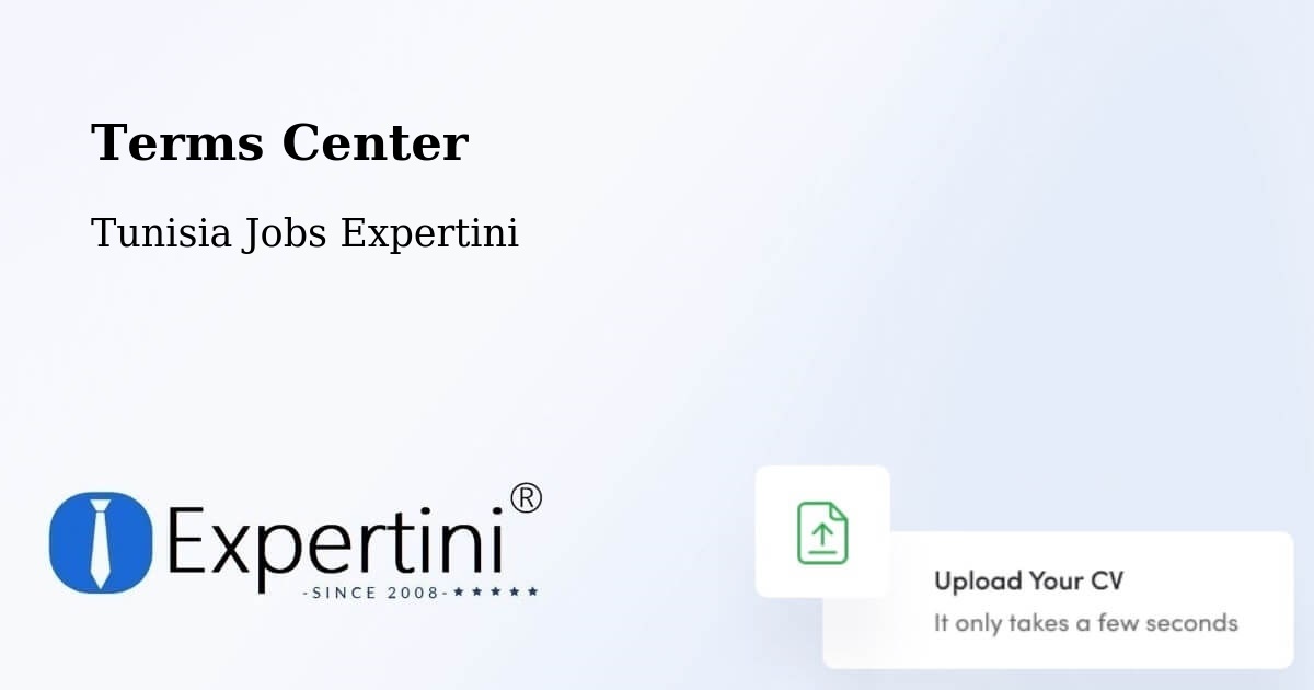 Terms of Service – Ben Arous - Tunisia Jobs Expertini